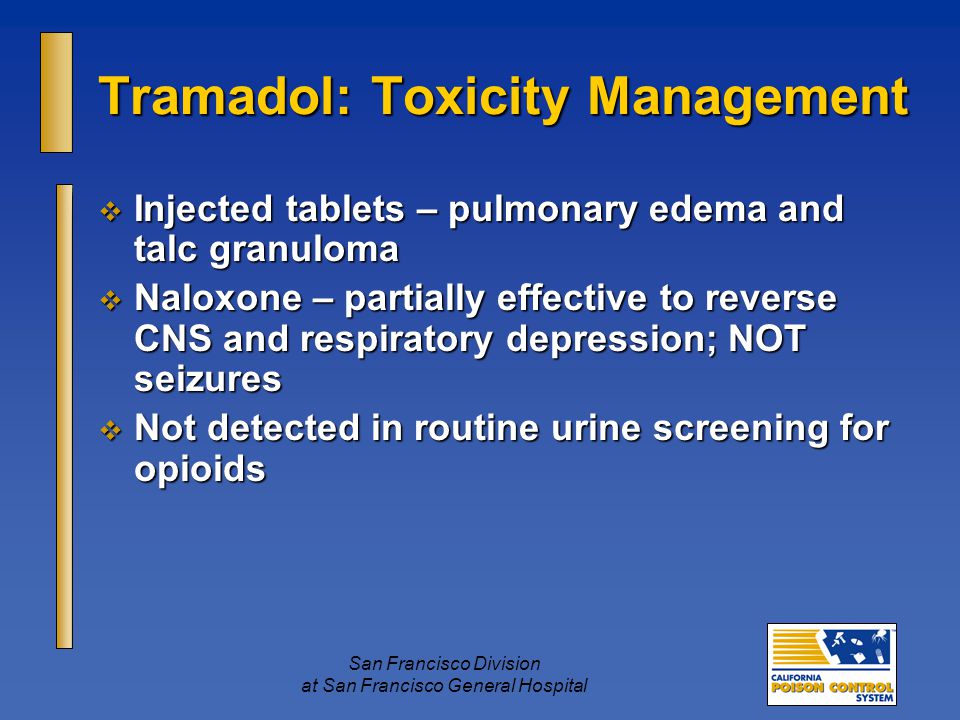 Symptoms Of Tramadol Toxicity